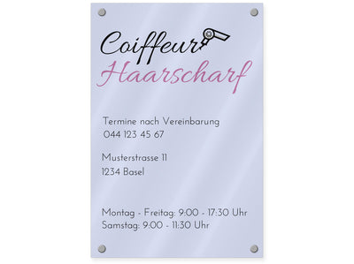 firmenschild-acrylglas-hoch-coiffeur