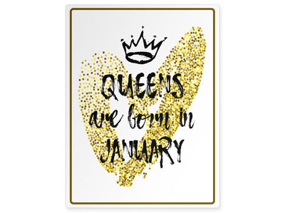 personalisierbares-schild-queens-are-born-in-january