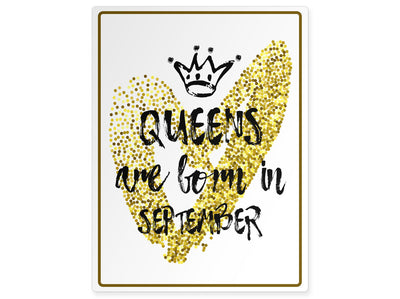 personalisierbares-schild-queens-are-born-in-september